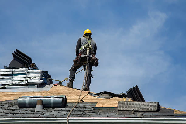 Professional Roofing technician working in Aurora, UT